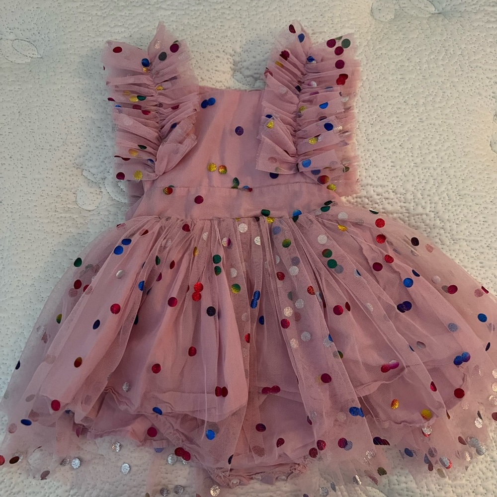 Baby girl party dress. 12 months.